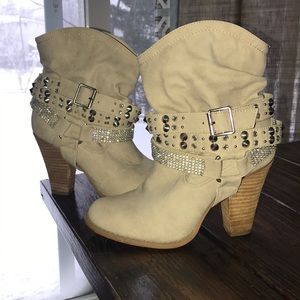 *sold* Practically new Not Rated spiked boots